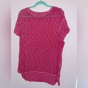 Time and Tru Size L pink workout shirt
